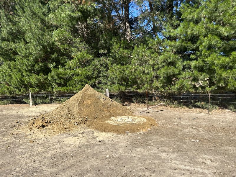 Completed offal pit