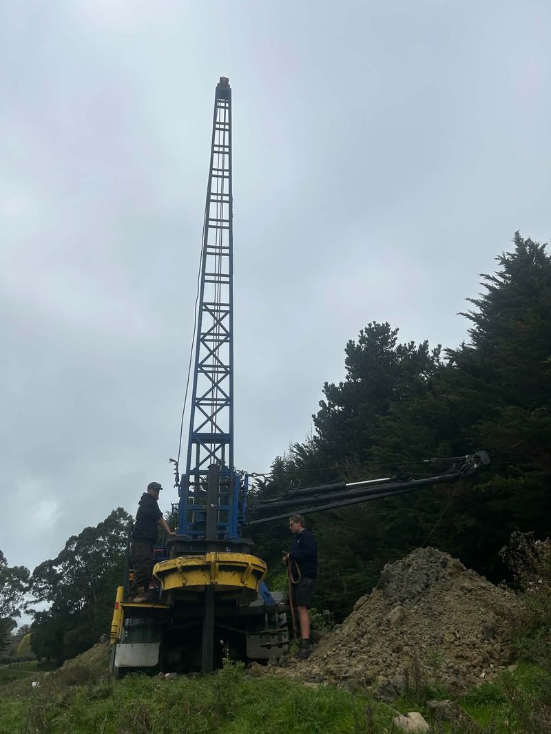 Drilling rig on farm